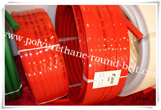Urethane tranmission red Polyurethane V Belt for driving , wear resistant