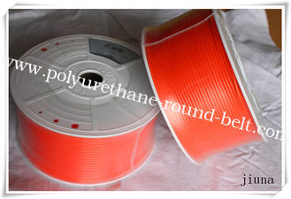 8mm diameter  orange color PU Transmission Polyurethane Round Belting