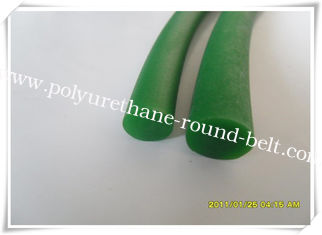 PU Polyurethane Round Belt Good Resistance , Green Round Belt