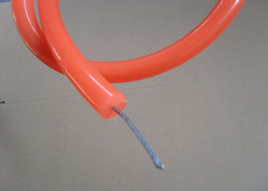 Red urethane flat Kevlar Belts waterproof with abrasion resistance