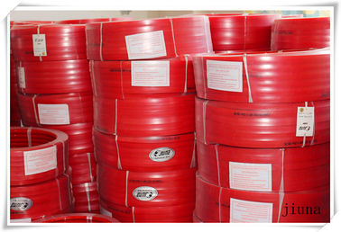Red Transmission Polyurethane Flat Belt Low Compression Set Industry Textile Machines