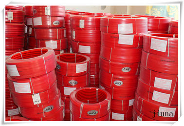 Red Transmission Polyurethane Flat Belt Low Compression Set Industry Textile Machines