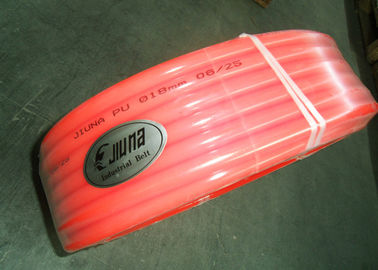 Polyurethane PU orange smooth round belt / High tensile strength Polyurethane Round Belt